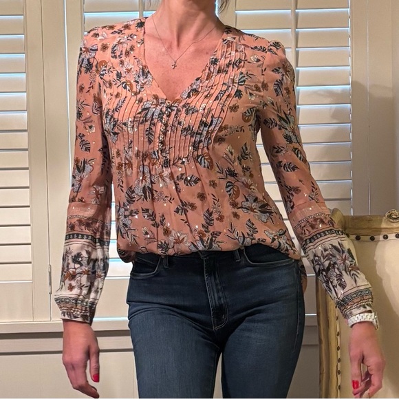 Veronica Beard long sleeve silk blouse - Picture 6 of 13